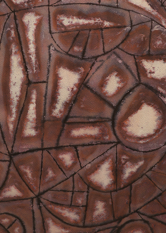 The Chicken (Abstract in Brown, Black, and Cream), Drawing, 1940