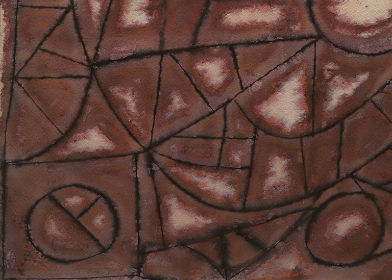 The Chicken (Abstract in Brown, Black, and Cream), Drawing, 1940