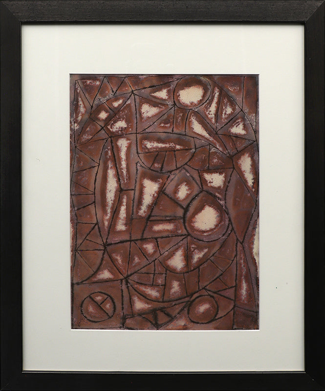 The Chicken (Abstract in Brown, Black, and Cream), Drawing, 1940