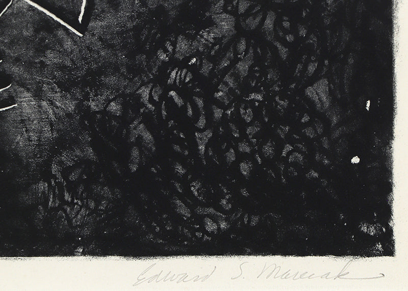 Road Runner (Abstract in Black and White), Print, 1948