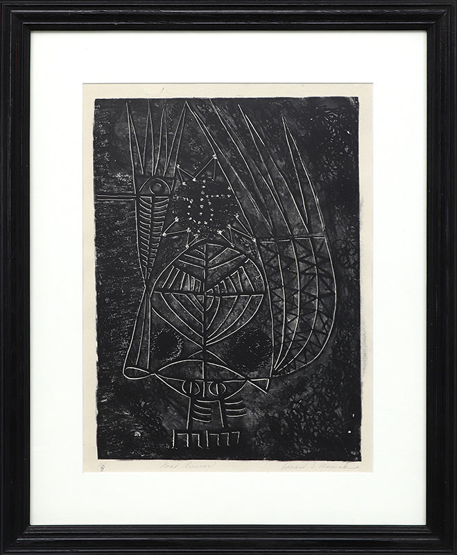 Road Runner (Abstract in Black and White), Print, 1948