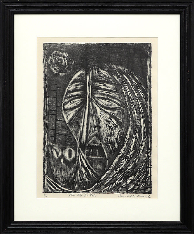 The Old Witch (Ed's Last Litho) (2/5), Print, 1948