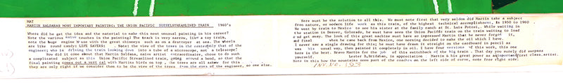 The Train (Train with Trees and Birds), Painting, 1953-1965