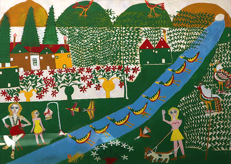 Martin Saldana (1874-1965) artwork for sale. The River, San Luis Potosi, Mexico, Painting, 1953-1965, Denver, Colorado, Art Gallery)