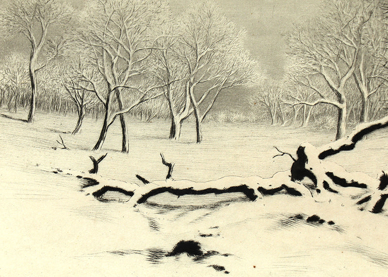 Winter No. 2 (Winter Landscape with Trees), Print, circa 1920