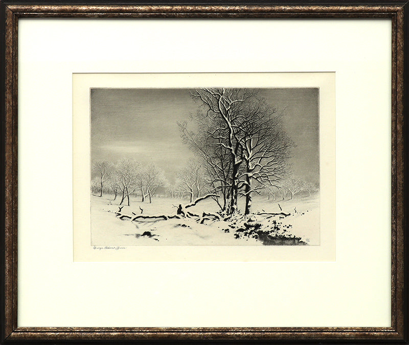 Winter No. 2 (Winter Landscape with Trees), Print, circa 1920