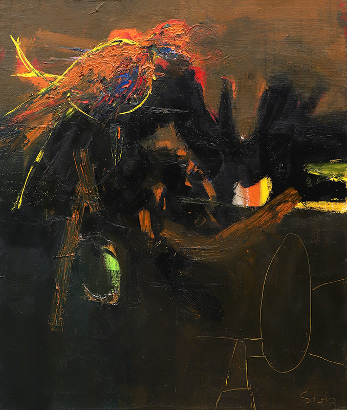 Henriette "Yetti" Stolz artwork for sale. Untitled (Abstract of Bird), Painting, Denver, Colorado, Art Gallery)