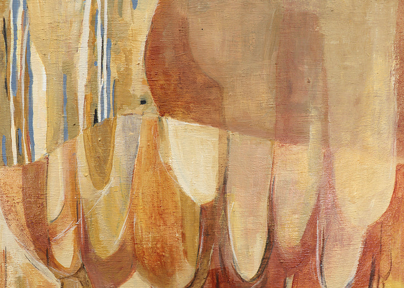 Untitled (Abstract Landscape with Ochre and Orange), Painting