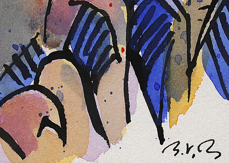 Walpi #4 (Hopi Village on First Mesa, Arizona), Painting, 2001