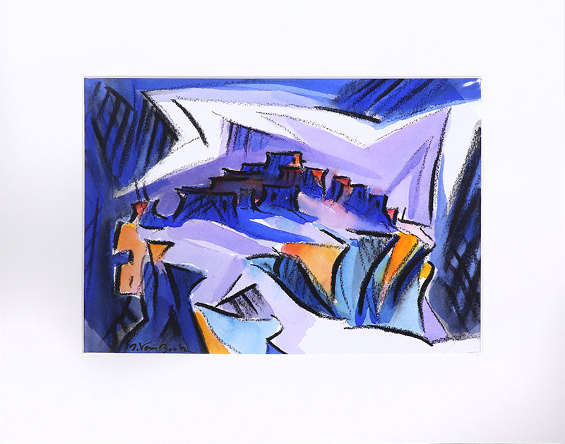 Walpi #5 (Hopi Village on First Mesa, Arizona), Painting, 2002