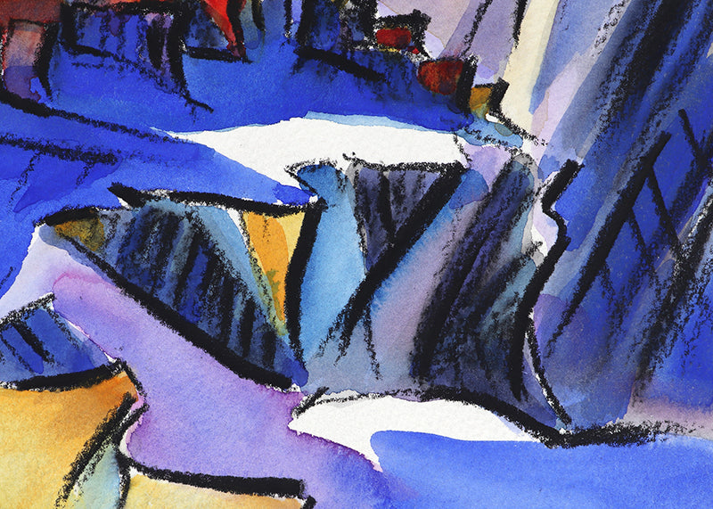 Walpi #6 (Hopi Village on First Mesa, Arizona), Painting, 2002
