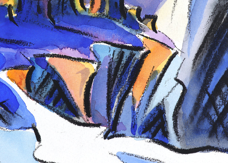Walpi #8 (Hopi Village on First Mesa, Arizona), Painting, 2002