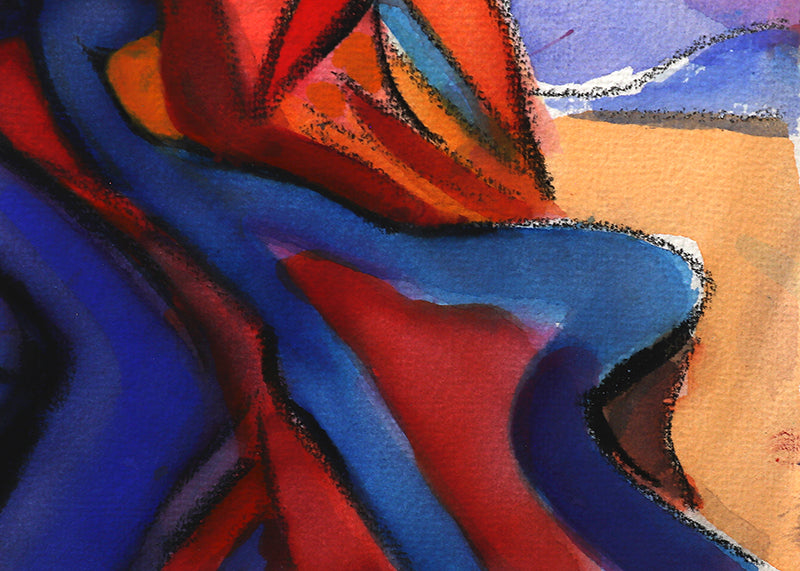 Walpi #9 (Hopi Village on First Mesa, Arizona), Painting, circa 1996