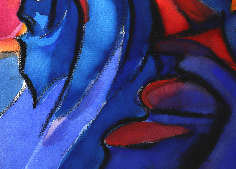 Walpi #9 (Hopi Village on First Mesa, Arizona), Painting, circa 1996
