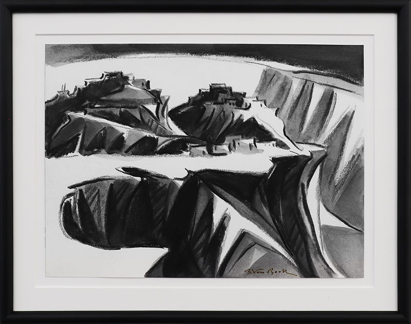 Second Mesa #3 (Hopi Pueblo, Arizona), Painting, circa 2004