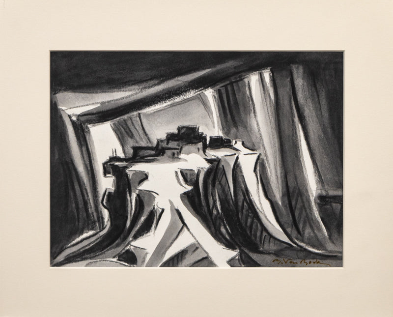 Walpi #19 (Hopi Village on First Mesa, Arizona), Painting, 2004