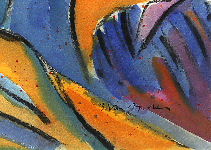 Second Mesa (Hopi Pueblo, Arizona), Painting, circa 1989