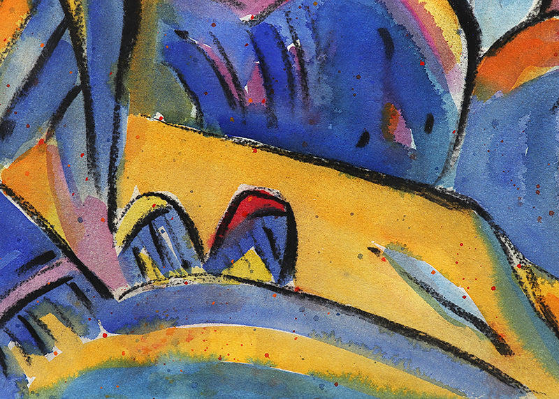 Second Mesa (Hopi Pueblo, Arizona), Painting, circa 1989