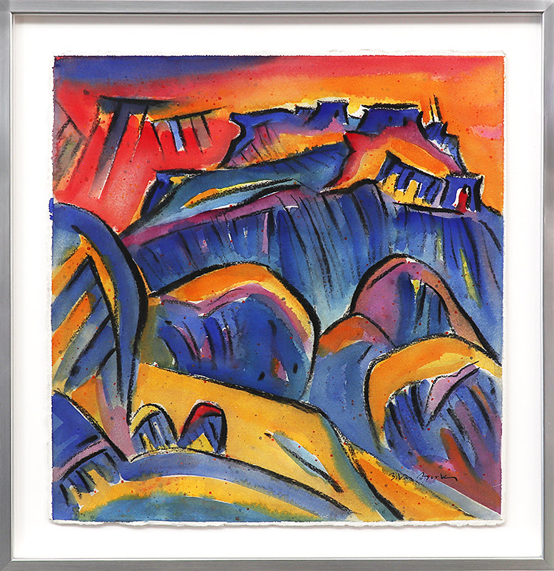 Second Mesa (Hopi Pueblo, Arizona), Painting, circa 1989