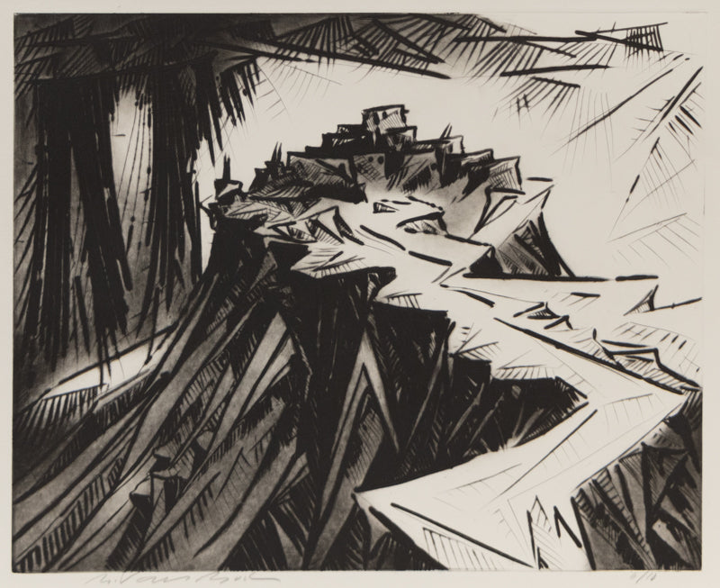 Bert Van Bork (1928-2014) artwork for sale. Walpi 6/10 (Hopi Village on First Mesa, Arizona), Print, 1991, Denver, Colorado, Art Gallery)