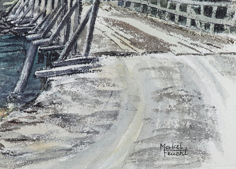 Bridge Over Elk Creek, Painting