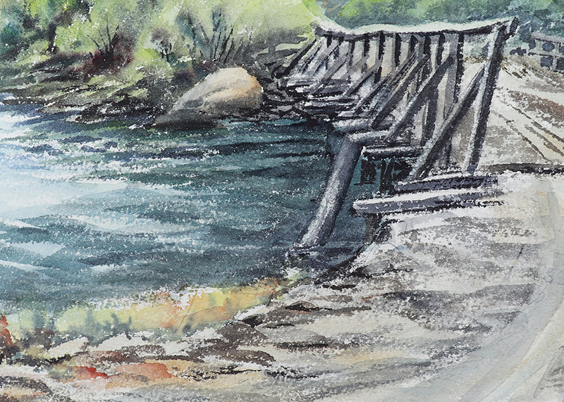 Bridge Over Elk Creek, Painting