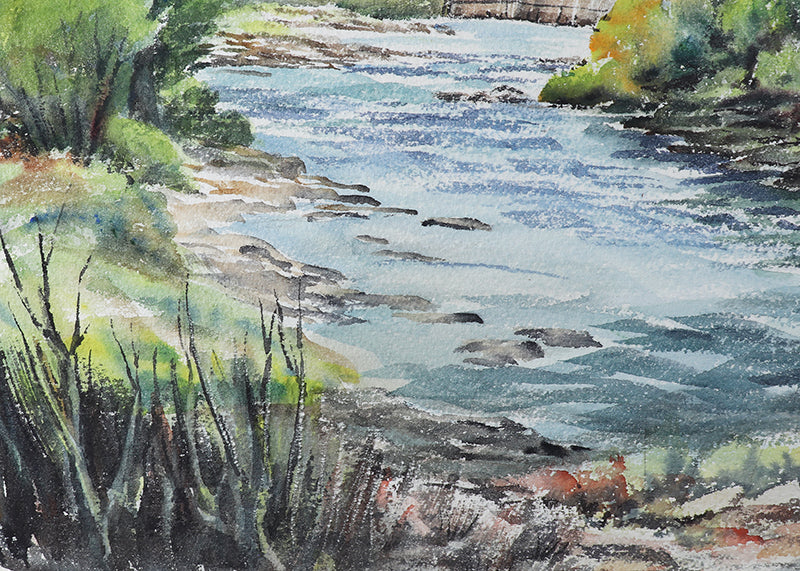 Bridge Over Elk Creek, Painting