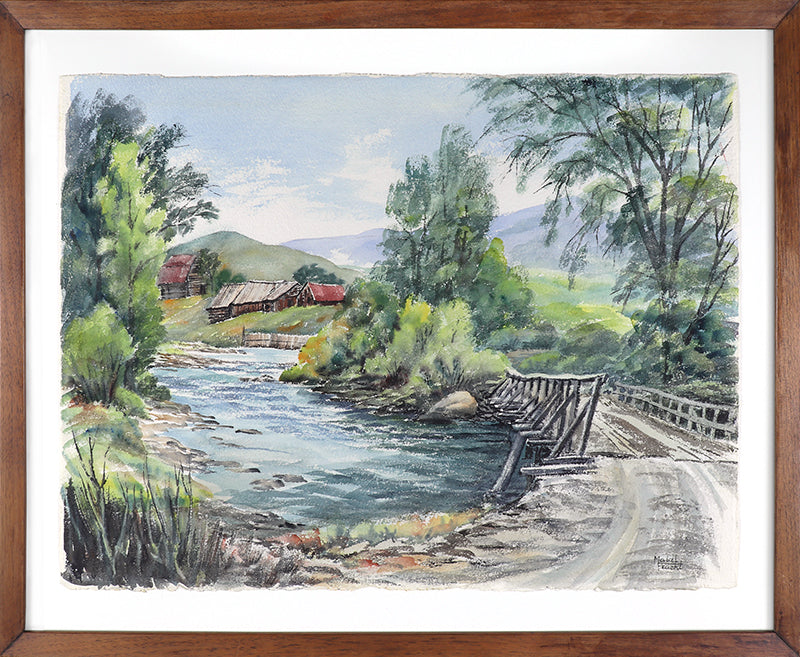 Bridge Over Elk Creek, Painting