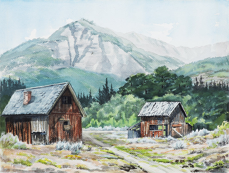 Mabel Feucht (1901-1992) artwork for sale. The Aged and the Ageless (Mountain Landscape), Painting, Denver, Colorado, Art Gallery)