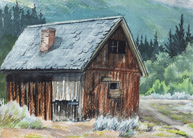 The Aged and the Ageless (Mountain Landscape), Painting