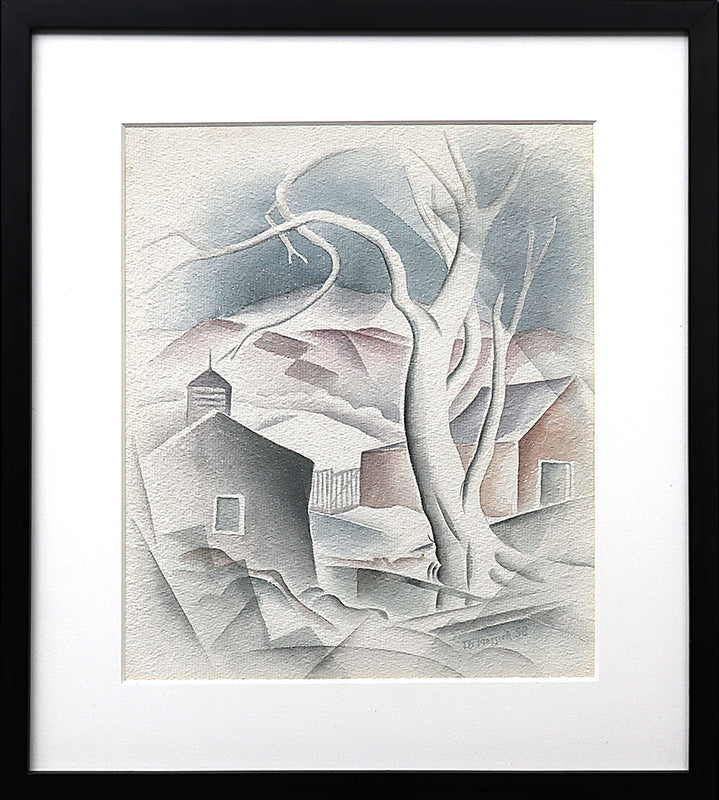 Untitled (Colorado Modernist Landscape), Painting, 1938
