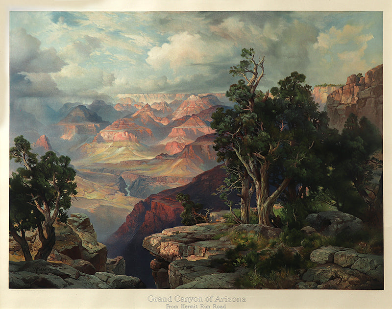 Thomas Moran (1837-1926) artwork for sale. Grand Canyon of Arizona from Hermit Rim, Print, 1912, Denver, Colorado, Art Gallery)