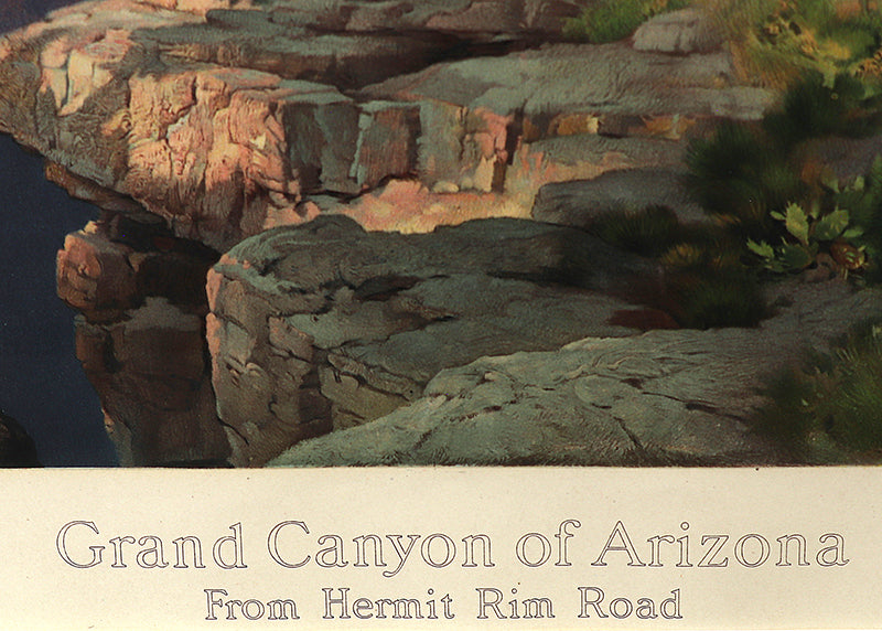 Grand Canyon of Arizona from Hermit Rim, Print, 1912