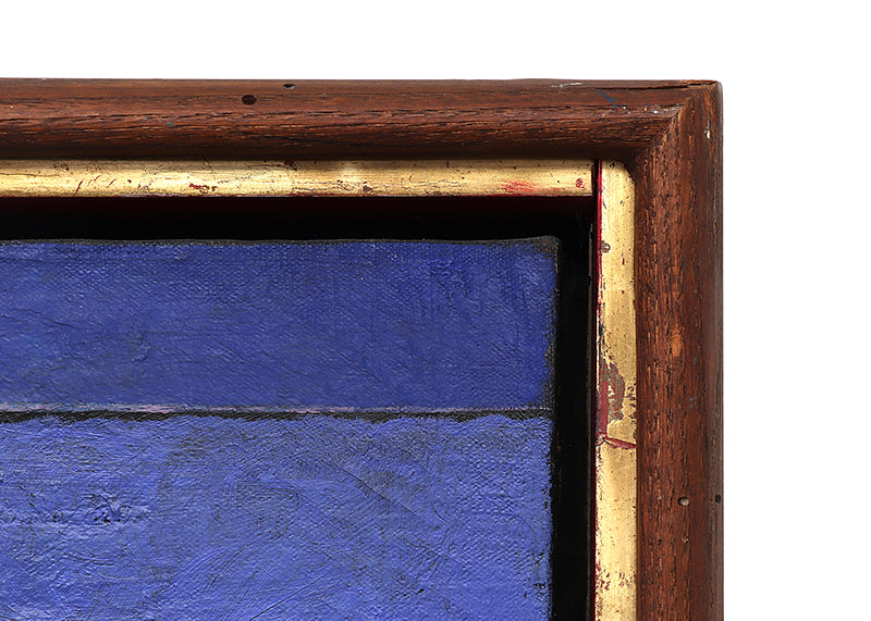 Florentine Night (Abstract in Indigo, Violet, Black, and Green), Painting, circa 1951