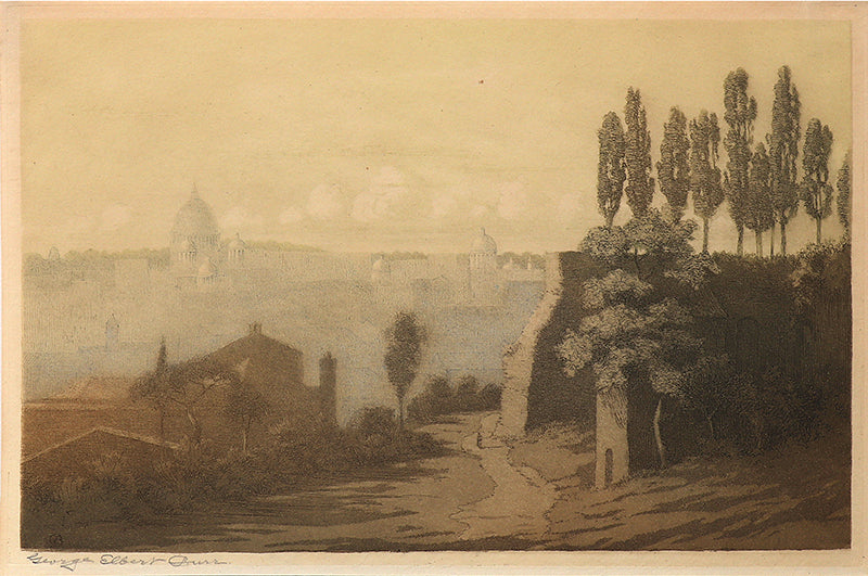 George Elbert Burr (1859-1939) artwork for sale. Rome from Palatine Hill, Italy, Print, circa 1905, Denver, Colorado, Art Gallery)