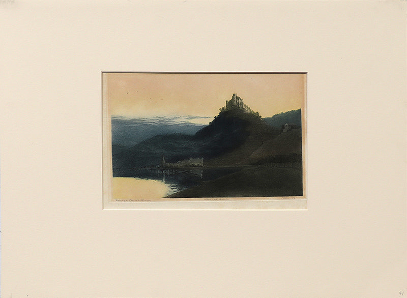 Marksburg Castle (Castle Marksburg on Rhine, Germany), Print, circa 1905