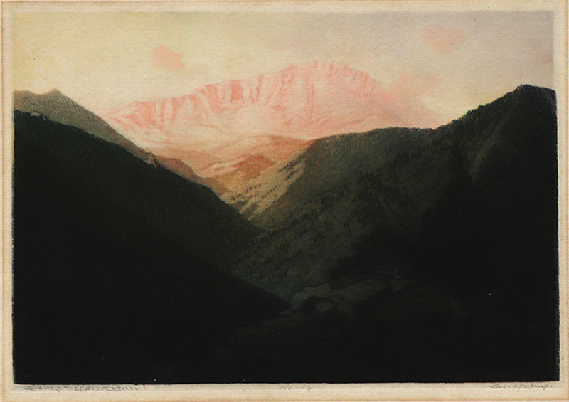 George Elbert Burr (1859-1939) artwork for sale. Pikes Peak From Manitou, Colorado (Panoramic Mountain Landscape), Print, circa 1920, Denver, Colorado, Art Gallery)