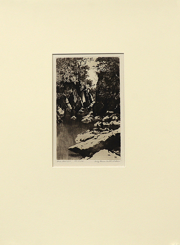 Fairy Glen, North Wales (Glen with Stream and Trees), Print, circa 1905