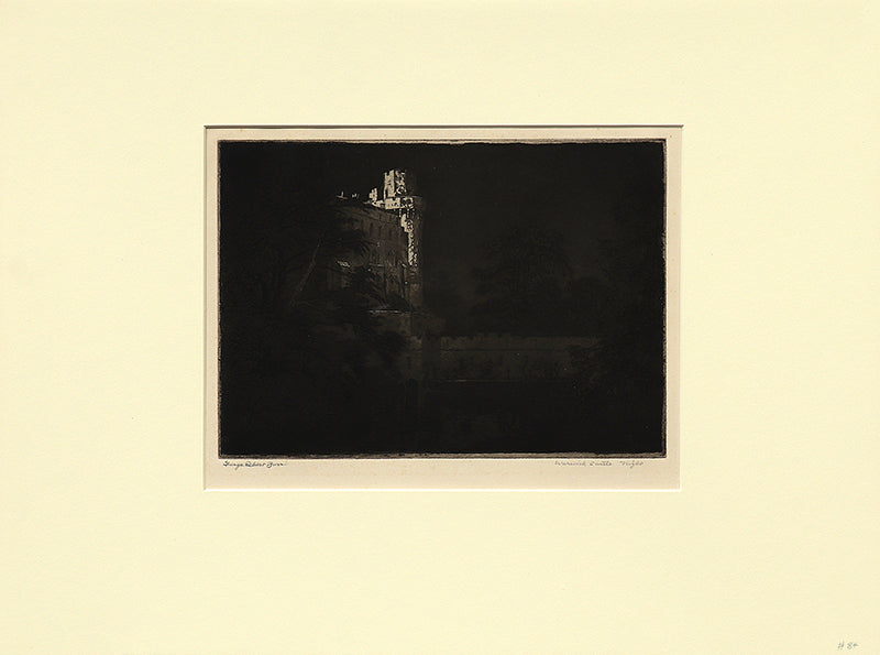 Warwick Castle, Night (England), Print, circa 1905