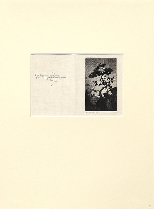 The Twisted Pine (Pine Tree and Boulders), Print, 1921