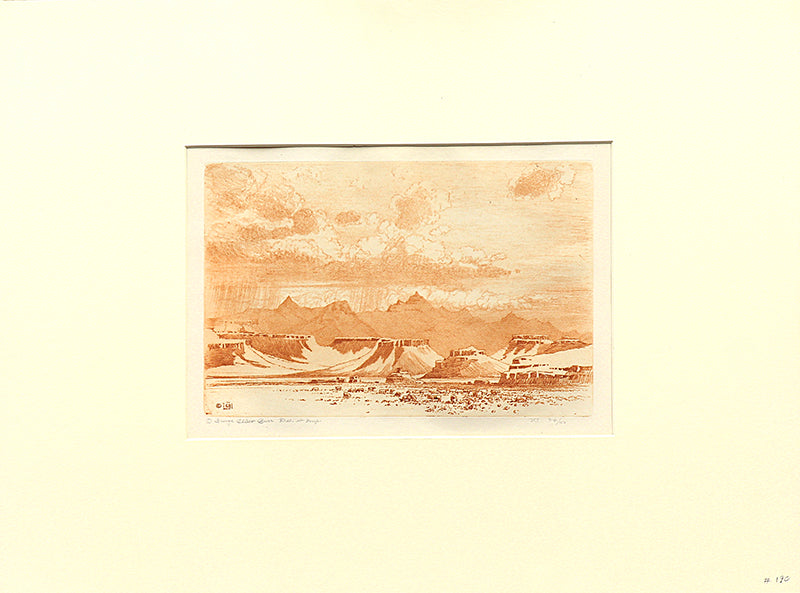 Near Kingman, Arizona (Desert Set), Print, circa 1921