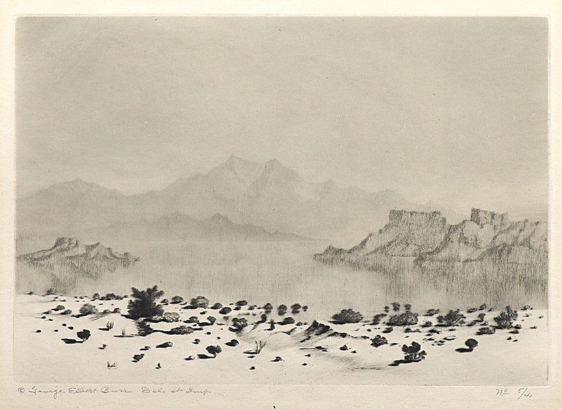 George Elbert Burr (1859-1939) artwork for sale. A Mirage (Arizona - Desert Set), Print, circa 1921, Denver, Colorado, Art Gallery)