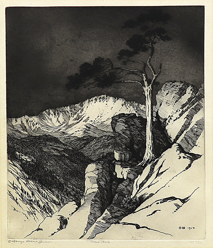 George Elbert Burr (1859-1939) artwork for sale. Pikes Peak (Colorado), Print, circa 1922, Denver, Colorado, Art Gallery)
