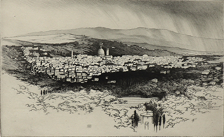 George Elbert Burr (1859-1939) artwork for sale. Florence from Fiesole (Italy), Print, circa 1905, Denver, Colorado, Art Gallery)