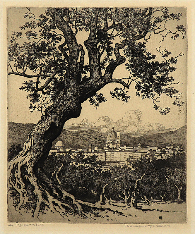 George Elbert Burr (1859-1939) artwork for sale. Florence from Monte Oliveto (Italy), Print, circa 1915, Denver, Colorado, Art Gallery)