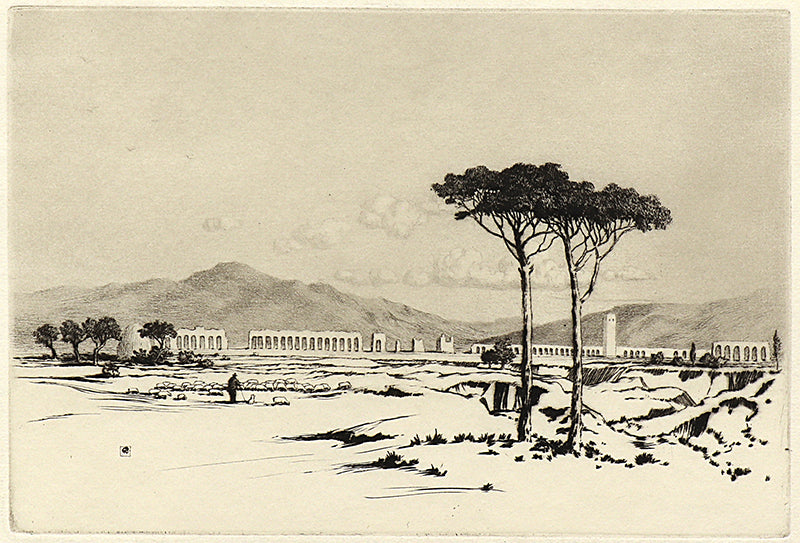 George Elbert Burr (1859-1939) artwork for sale. From Via Appia (Appian Way, Rome, Italy), Print, circa 1905, Denver, Colorado, Art Gallery)