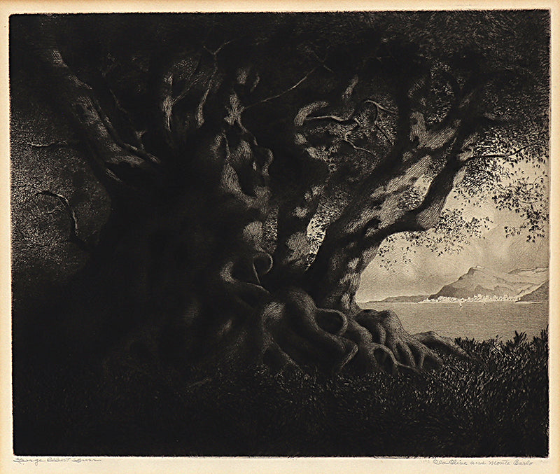 George Elbert Burr (1859-1939) artwork for sale. Old Olive and Monte Carlo (France), Print, circa 1905, Denver, Colorado, Art Gallery)