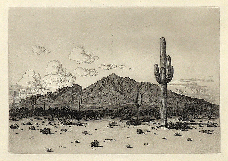 George Elbert Burr (1859-1939) artwork for sale. Camelback Mountain, Phoenix (Arizona), Print, circa 1925, Denver, Colorado, Art Gallery)