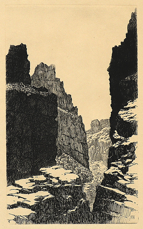 George Elbert Burr (1859-1939) artwork for sale. Fish Creek, Apache Trail (Arizona), Print, circa 1925, Denver, Colorado, Art Gallery)