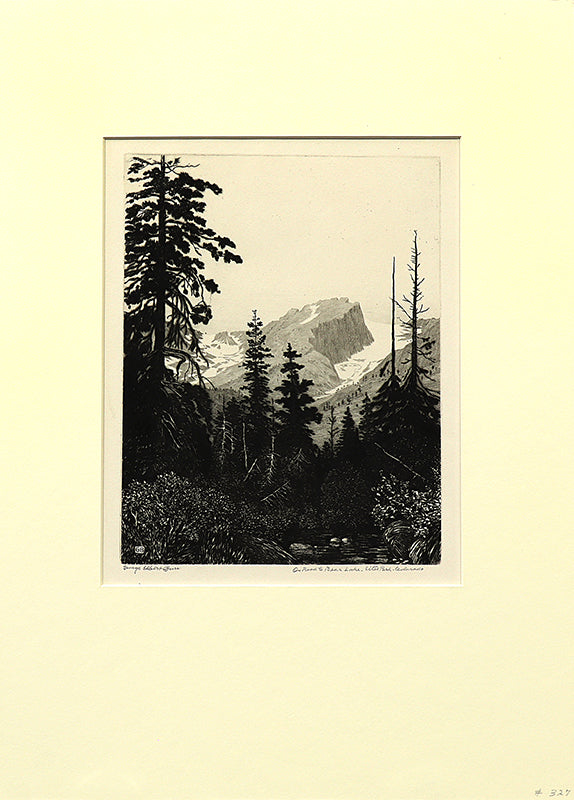 Road to Bear Lake, Estes Park, Colorado, Print, circa 1920